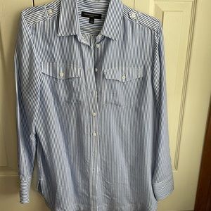 Banana Republic tunic. Navy/white.